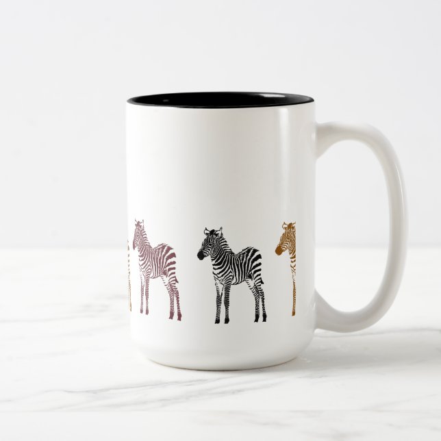 Tasse 2 Couleurs Zèbre (Droit)
