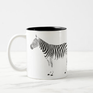 Tasse 2 Couleurs Zèbre enveloppé autour