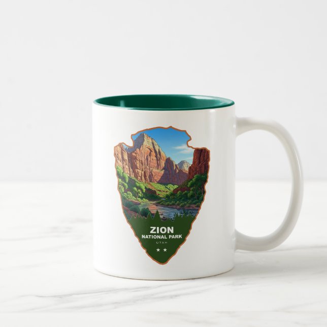 Tasse 2 Couleurs Zion National Park Utah Arrowhead (Droit)