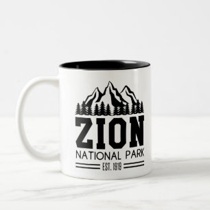Tasse 2 Couleurs Zion National Park Utah USA Outdoor Randonnée