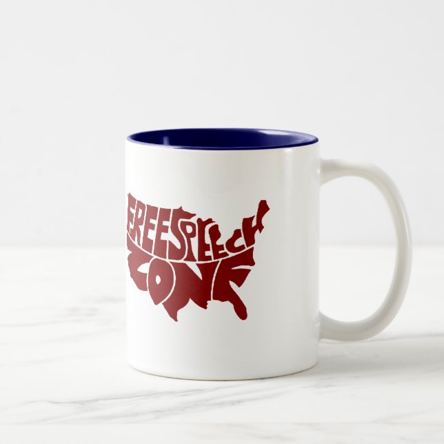 Tasse 2 Couleurs Zone de liberté de parole (Droit)