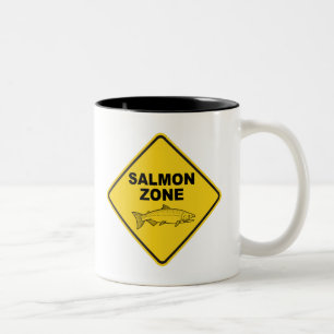 Tasse 2 Couleurs Zone de pêche saumon