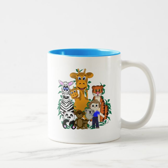 Tasse 2 Couleurs ZOO Boy (Droit)