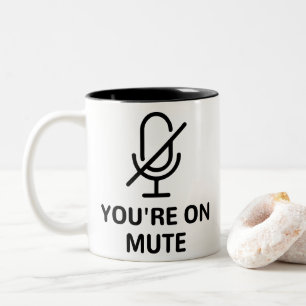 Tasse 2 Couleurs Zoom/Équipes que vous êtes sur un appel vidéo m