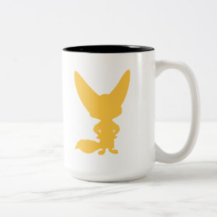 Tasse 2 Couleurs Zootopia   Finnick Silhouette