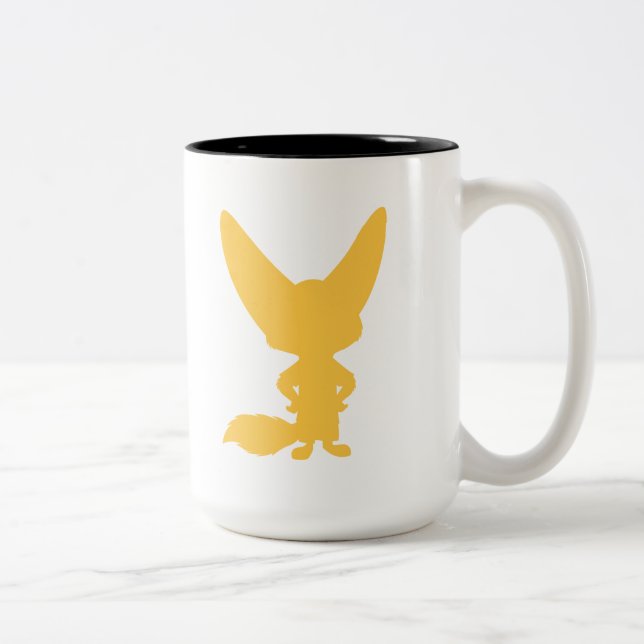 Tasse 2 Couleurs Zootopia | Finnick Silhouette (Droit)