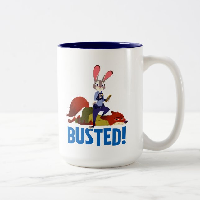 Tasse 2 Couleurs Zootopia | Judy Hopps & Nick Wilde - Busted! (Droit)