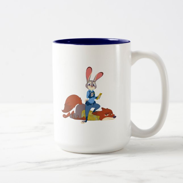 Tasse 2 Couleurs Zootopia | Judy Hopps & Nick Wilde - Busted! (Droit)