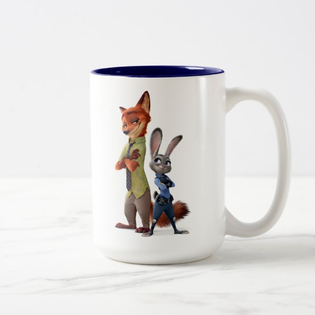 Tasse 2 Couleurs Zootopia | Judy & Nick Best Buddies (Droit)