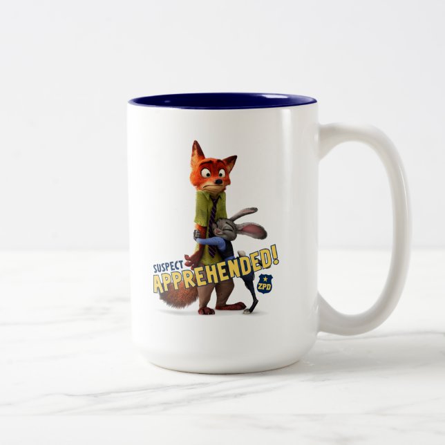Tasse 2 Couleurs Zootopia | Judy & Nick - Suspect appréhendé ! (Droit)