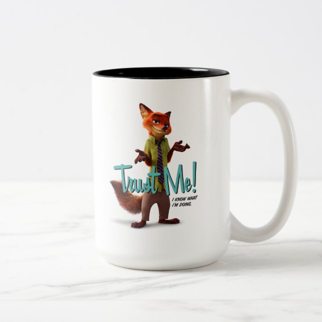 Tasse 2 Couleurs Zootopia | Nick Wilde - Faites-moi confiance ! (Droit)