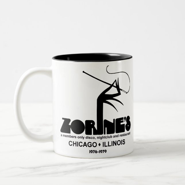 Tasse 2 Couleurs Zorine's Restaurant Disco Nightclub, Chicago, IL (Gauche)