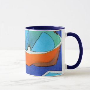 Tasse 2 de bateaux d'aviron
