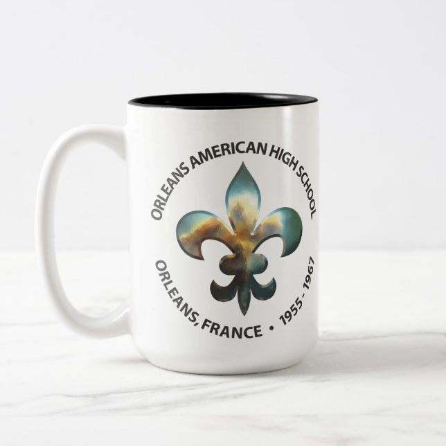 Tasse 2 d'OHS Fleur-De-lis (Gauche)