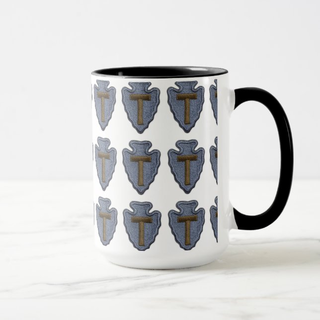 Tasse 36e division d'infanterie vétérinaires patch gely  (Droite)