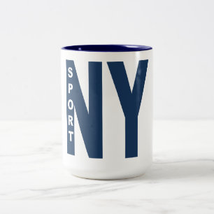 Tasse 444ml  blanc/marine  NEW YORK  SPORT
