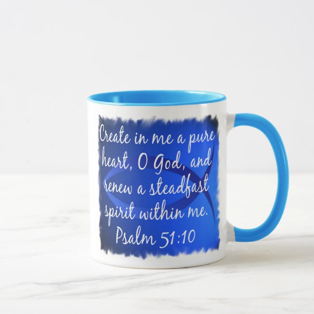 Tasse 51:10 de psaume (Droite)