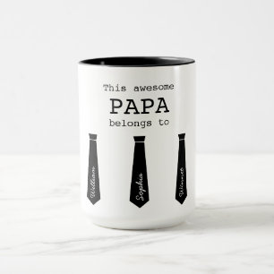 Tasse 5 enfants liée à Papa