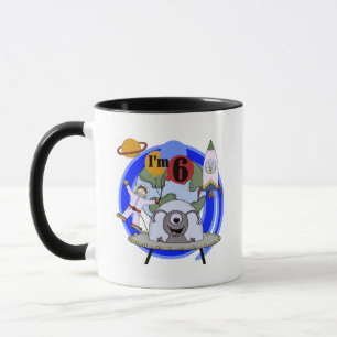 Tasse 6èmes T-shirts et cadeaux d'anniversaire d'espace