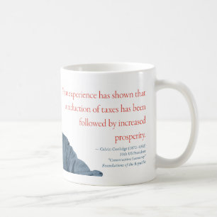 Tasse #7 "prospérité " de Calvin Coolidge
