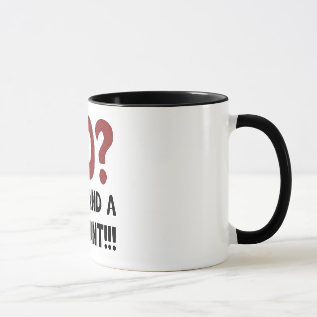Tasse 80e anniversaire Gag cadeau (Droite)