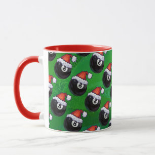 Tasse 8 Bal Christmas Green