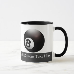 Tasse 8 billards de boules personnalisés