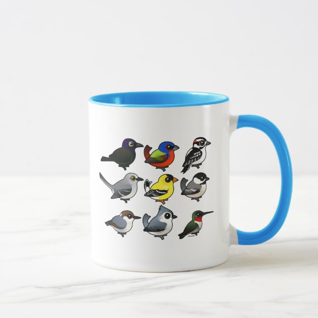 Tasse 9 Oiseaux de Jardin du sud-est des États-Unis (Droite)
