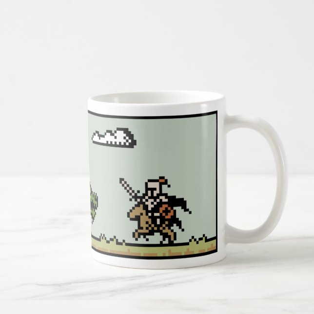 Tasse à 8 bits d'art de pixel de tueur de dragon (Droite)