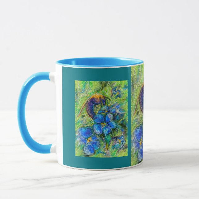 Tasse A Bee & Forget-me-not Flowers (Gauche)