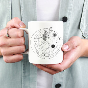 Tasse à bord noir 15oz Libra Girl