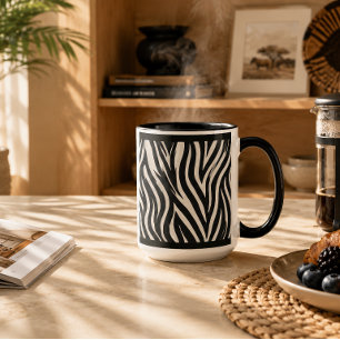 TASSE À CAFE 330 ML. "ZÈBRE"
