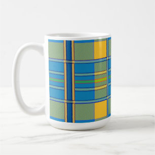 tasse à café à carreaux tartan écossais