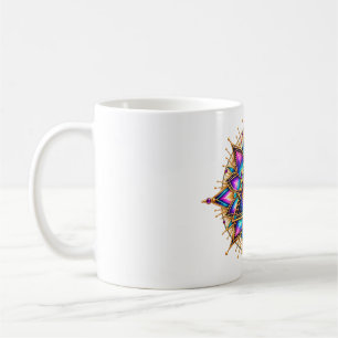 Tasse à café à l'emblème du prisme de lotus