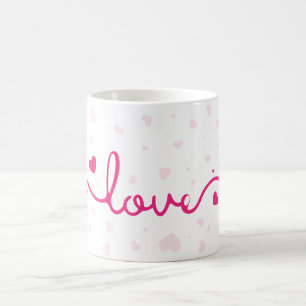 Tasse à café à motif de cœur "Amour"