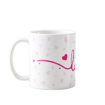 Tasse à café à motif de cœur "Amour"