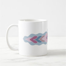 Tasse à café à motif folklorique pastel
