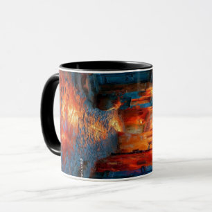 Tasse à café à motif gribouillis coloré Dessin a