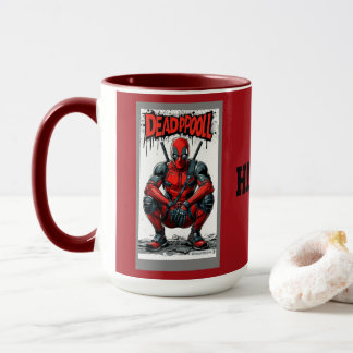 Tasse à café accent personnage de super-héros styl