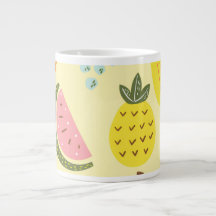 Tasse à café assortiment de fruits
