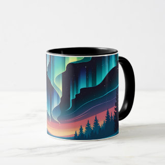 Tasse à café Aurora Borealis Lumières du Nord | Fo