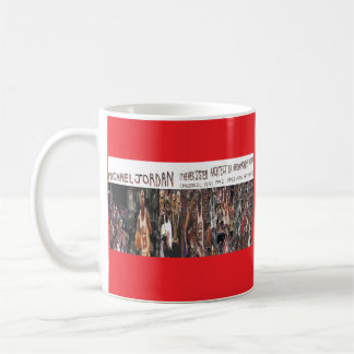 Tasse à café avec 200 portraits de Michael Jordan
