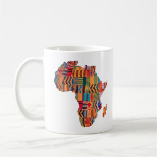 Tasse à café avec carte de l'Afrique