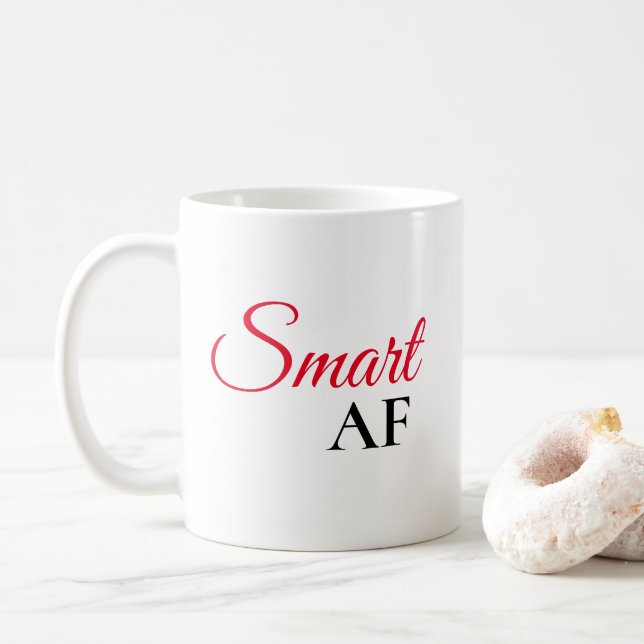 Tasse à café avec déclaration d'expression rouge S (Avec donut)