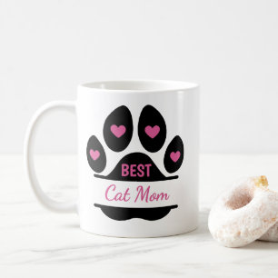 Tasse à café avec empreinte de patte pour la meill