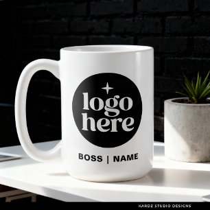 Tasse à café avec logo moderne et marque
