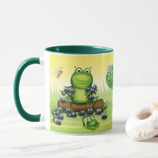 Tasse à café avec motif de grenouilles