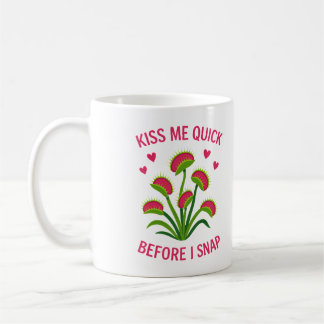 Tasse à café avec motif piège de Vénus Kiss Me Qui