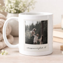 Tasse à café avec photo Polaroid | Art personnalis