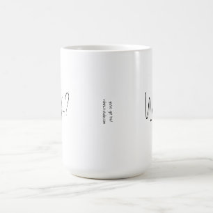 Tasse à café blanc de 15 oz avec message inspirant